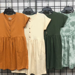 Bulk Lot of 924 Cat & Jack Girls Dresses – Cap-Sleeve Style – 7-Color Mix – Size 1-14Y – Packed 36 Asst – Great for Stores, Boutiques & Online Sales – Only $2.00 Each