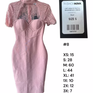 Wholesale Lot Of 1,561 Pieces Of Fashion Nova Clothing - Your Price Is Only $4.50 Each