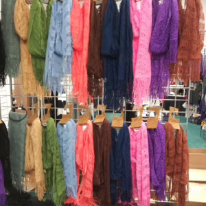 Wholesale Lot Of 68,900 Fashionable Ladies Scarves - Packed On 28 Pallets - Suggested Retail Value $5.99 Each - Your Price Is Only .15 Each