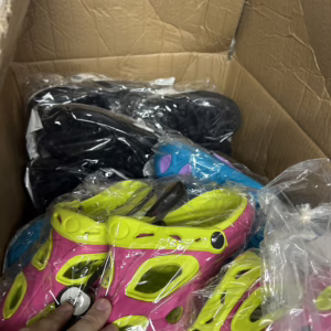 Wholesale Lot Of 3,500 Pairs Of Kids Slippers - Assorted Colors And Sizes - Suggested Retail Price $7 Each - Your Price Is Only .95 Each