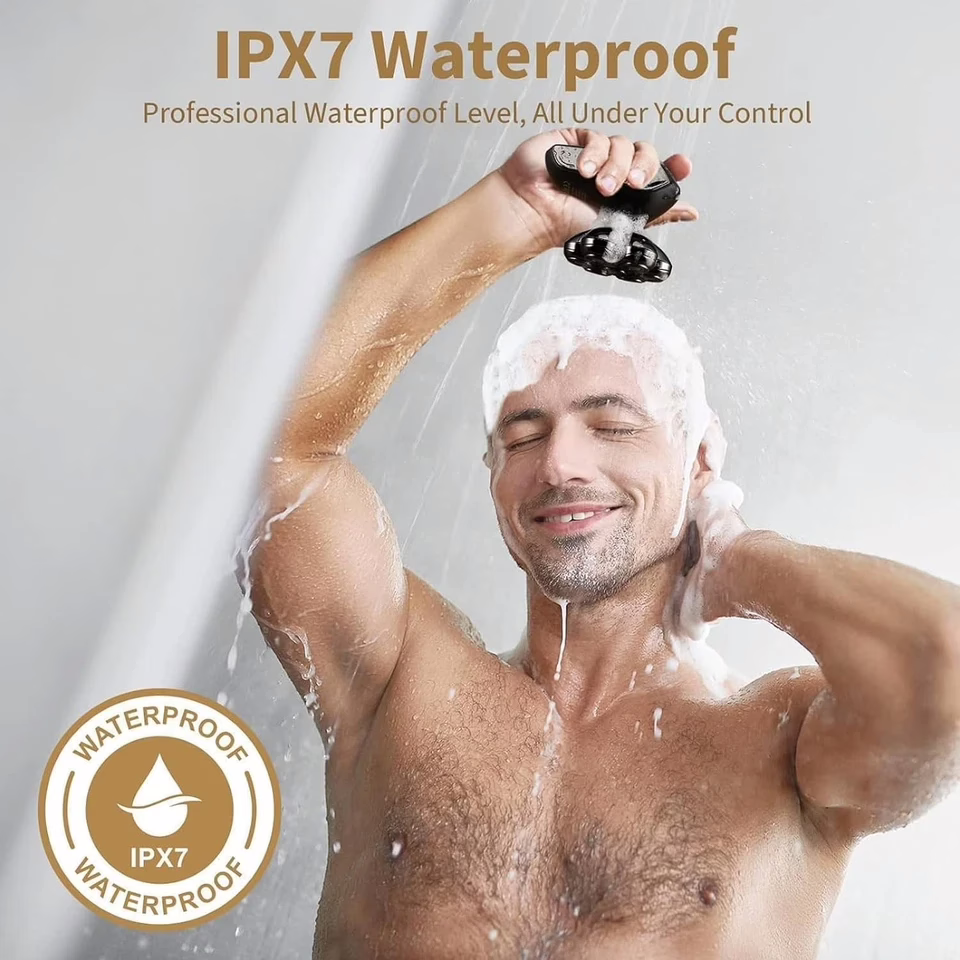 Wholesale Lot Of 1,200 5-in-1 Electric Razor for Bald Men - IPX7 Waterproof Grooming Kits - Suggested Retail Price $50 Each - Your Price Is Only $8 Each - Image 3