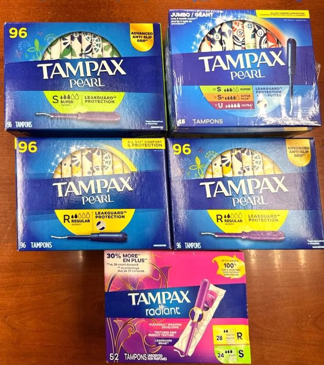 Wholesale Lot Of Tampax - Total Wholesale Value Over $80,000 - Asking $27,137.00