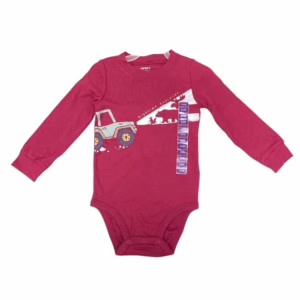 Wholesale Lot Of 960 Carter's Baby One Piece Outfits - Color Red - Sizes 12, 18, And 24 Months - Your Price Is Only $1.50 Each