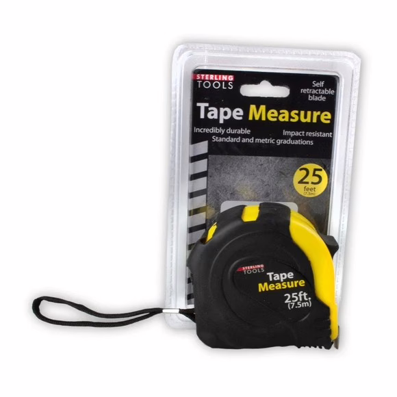 Wholesale Lot Of 1,152 Industrial Tape Measures By Sterling Tools - 25 Feet - Your Price Is Only $2.50 Each