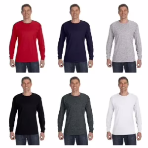 Wholesale Lot Of 480 Men’s Big & Tall Long Sleeve T-Shirts - First Quality - Made For Fanatics - Assorted Colors - XL-5XL - Your Price Is Only $1.99 Each