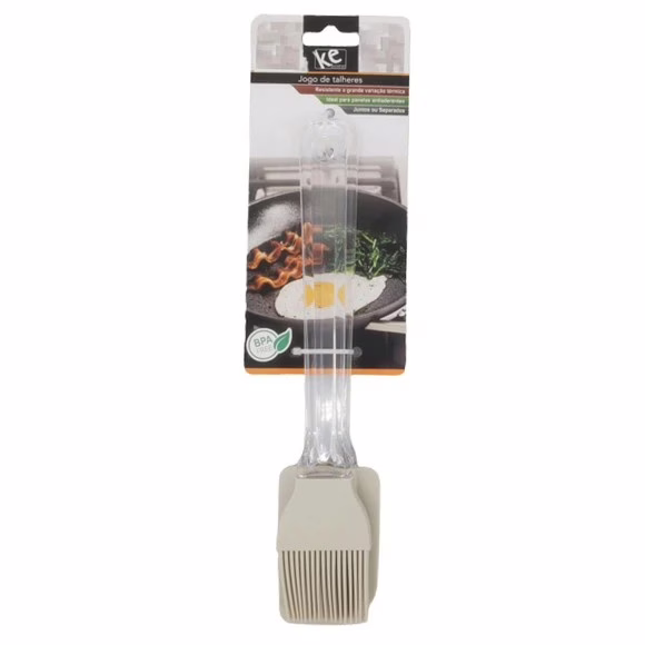 Wholesale Lot Of 1,152 Silicone Spatula and Basting Brush Plastic Handle Sets - 2 Assorted Colors - Your Price Is Only $1.15 Each
