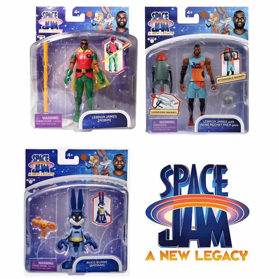 Wholesale Lot of 1,151 Space Jam: A New Legacy Action Figures – Assorted Bugs Bunny (Batman) & LeBron James (Robin) – Collectible Movie Figures – Your Price Is Only $4.00 Each – Take All – FOB TN