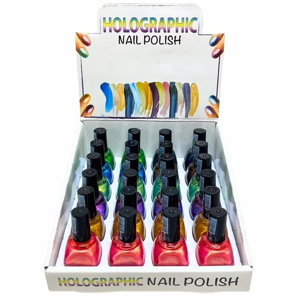 Wholesale Lot Of 6,912 Bottles Of Holographic Nail Polish - Suggested Retail Price $5.00 Each - Your Price Is Only .69 Each - Image 3