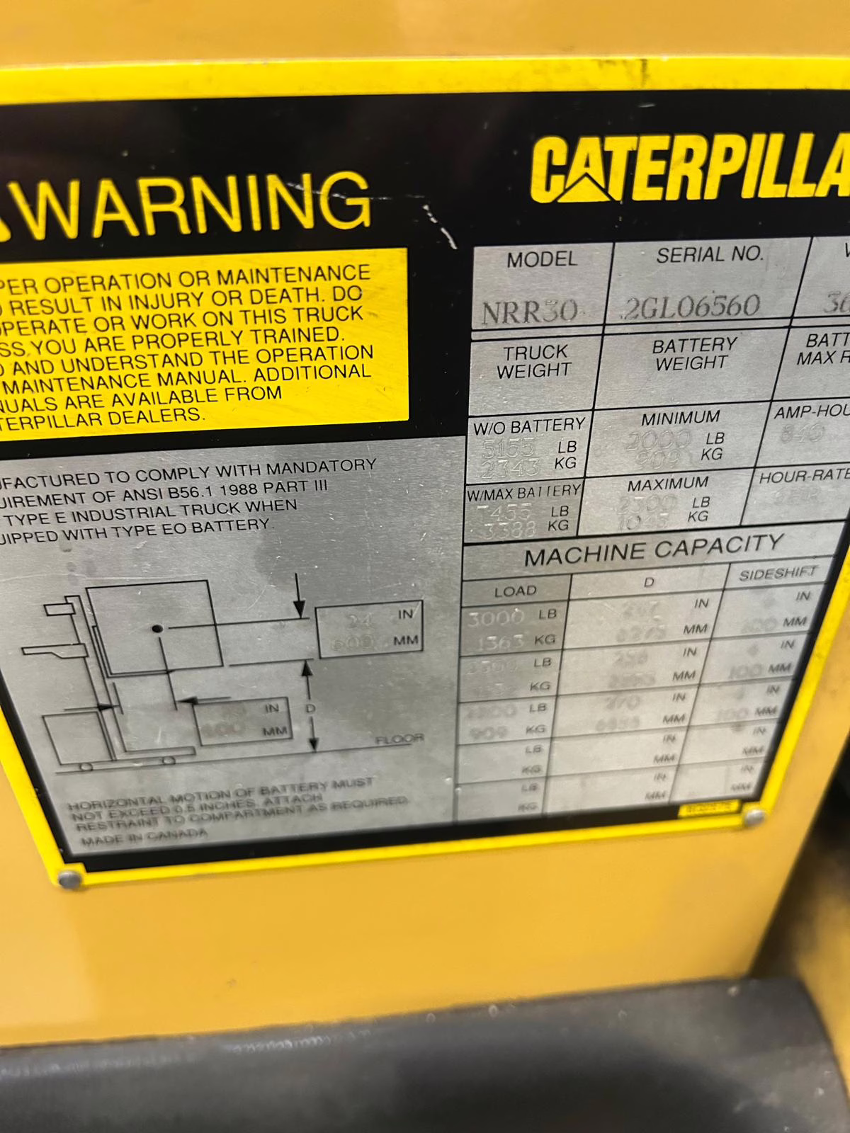 Reach Truck For Sale - Used - Working In Good Condition - CATERPILLAR Reach Forklift Electric NRR30 2GL06560 - Your Price Is Only $8,500 - Image 4