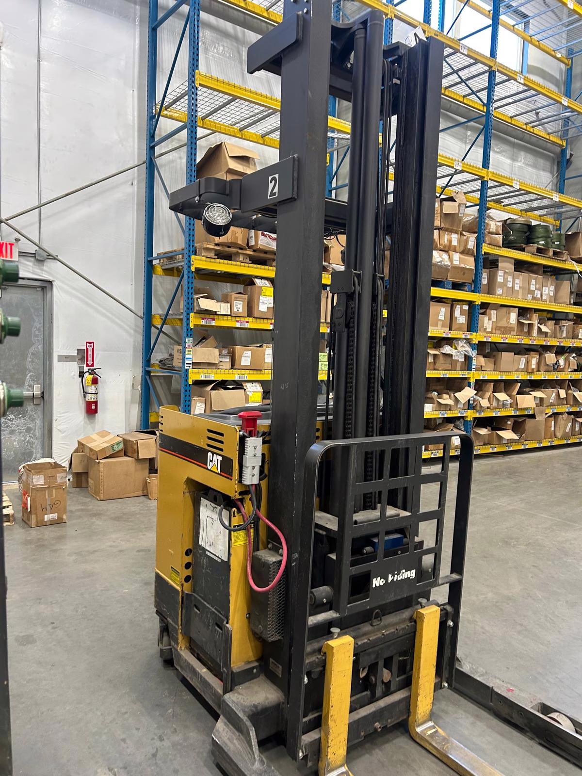 Reach Truck For Sale - Used - Working In Good Condition - CATERPILLAR Reach Forklift Electric NRR30 2GL06560 - Your Price Is Only $8,500 - Image 6