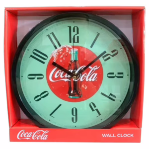 Wholesale Lot Of 480 Licensed Coca Cola 10 Inch Wall Clocks - Classical Americana Style - Your Price Is Only $5.50 Each