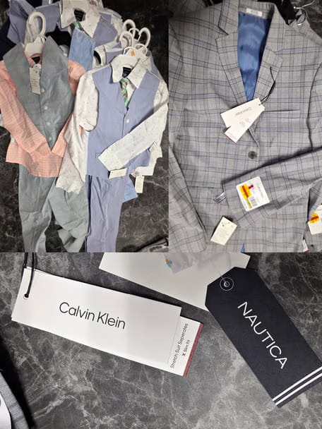 Wholesale Lot Of 17 Nautica Sets And Calvin Klein Jackets For Boys – Your Price Is Only $20 Each – Shipping Included