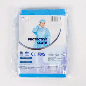Wholesale Lot Of 10,000 Level 2 Disposable Non-Woven Gowns - Blank Blue - Only .79 Each - Minimum 10,000 Gowns
