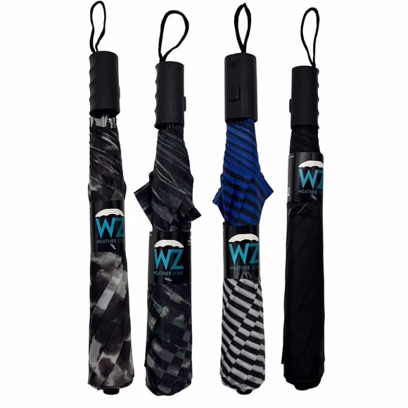 Wholesale Lot Of 96 Weather Zone 39″ Umbrellas – MSRP $16.99 Each – Only $5.20 Each – 576 Or More Only $4.70 Each