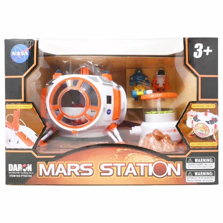 Wholesale Lot Of 478 NASA Mars Mission Mars Station Playsets – Lights Up – UPC: 817346027369 – Your Price Is Only $25.00 Each – Smaller Quantities Available