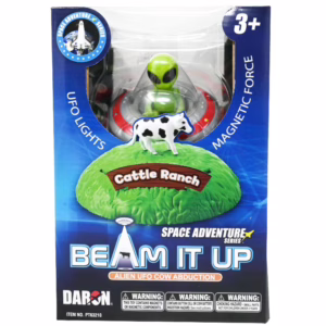 Wholesale Lot Of 1,338 Space Adventure Beam It Up Alien Toy Sets – Lights & Sound – Includes Aliens, UFOs & Cows – UPC: 830715944999 – Your Price Is Only $10.00 Each – Smaller Quantities Available