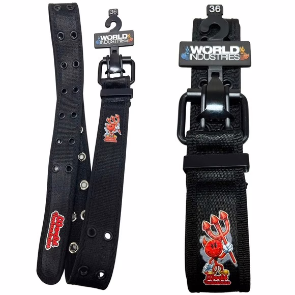 Wholesale Lot Of 1,164 World Industries Double Prong Belts – Sizes 32-42 – Your Price Is Only $1.50 Each