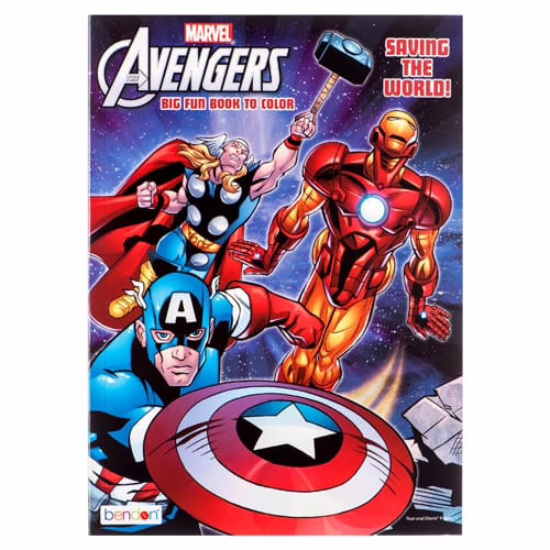 Wholesale Lot Of 3,600 Superhero Marvel Avengers 80 Page Coloring Books - Suggested Retail Price $6.99 Each - Your Price Is Only .75 Each