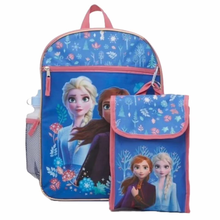 Wholesale Lot Of 822 Disney Frozen 16" Backpack Sets (5pc) – UPC: 840716273820 – Your Price Is Only $13.00 Each – Smaller Quantities Available