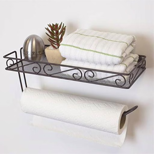 Wholesale Lot Of 2,376 Bronze Scroll Wall Mounted Paper Towel Holder w/Basket – UPC 886466494481 – Your Price Is Only $3.00 Each