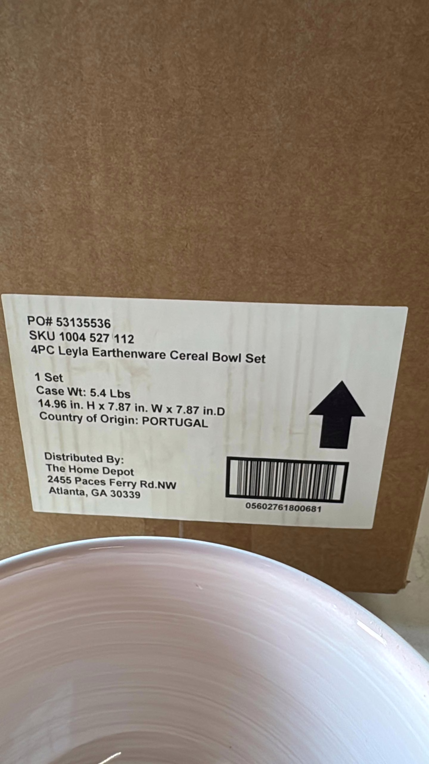 Wholesale Lot Of 572 Home Decorators Collection Sets - 4 Bowls In A Set - Made in Portugal - Sets Are Sold By Home Depot For $49.99 Each - Your Price Is Only $7 For Each Set - Image 4