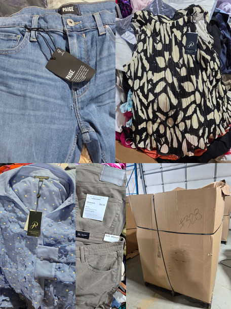 Wholesale Lot Of 705 Pieces Of Overstock And Store Returns Clothing From Nordstrom - Brands Such As Eton, AG, Beach Riot, Adrianna Papell, Paige, Veronica Beard, Barefoot Dreams, And More - Your Price Is Only $6.30 Each