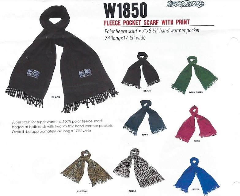 Wholesale Lot Of 1,200 Fleece Pocket Scarves For Men And Women - Sizes (Please list the sizes that are below) - Colors (Please list the colors that are below) - MSRPs To $7.98 Each - Your Price Is $1.25 Each