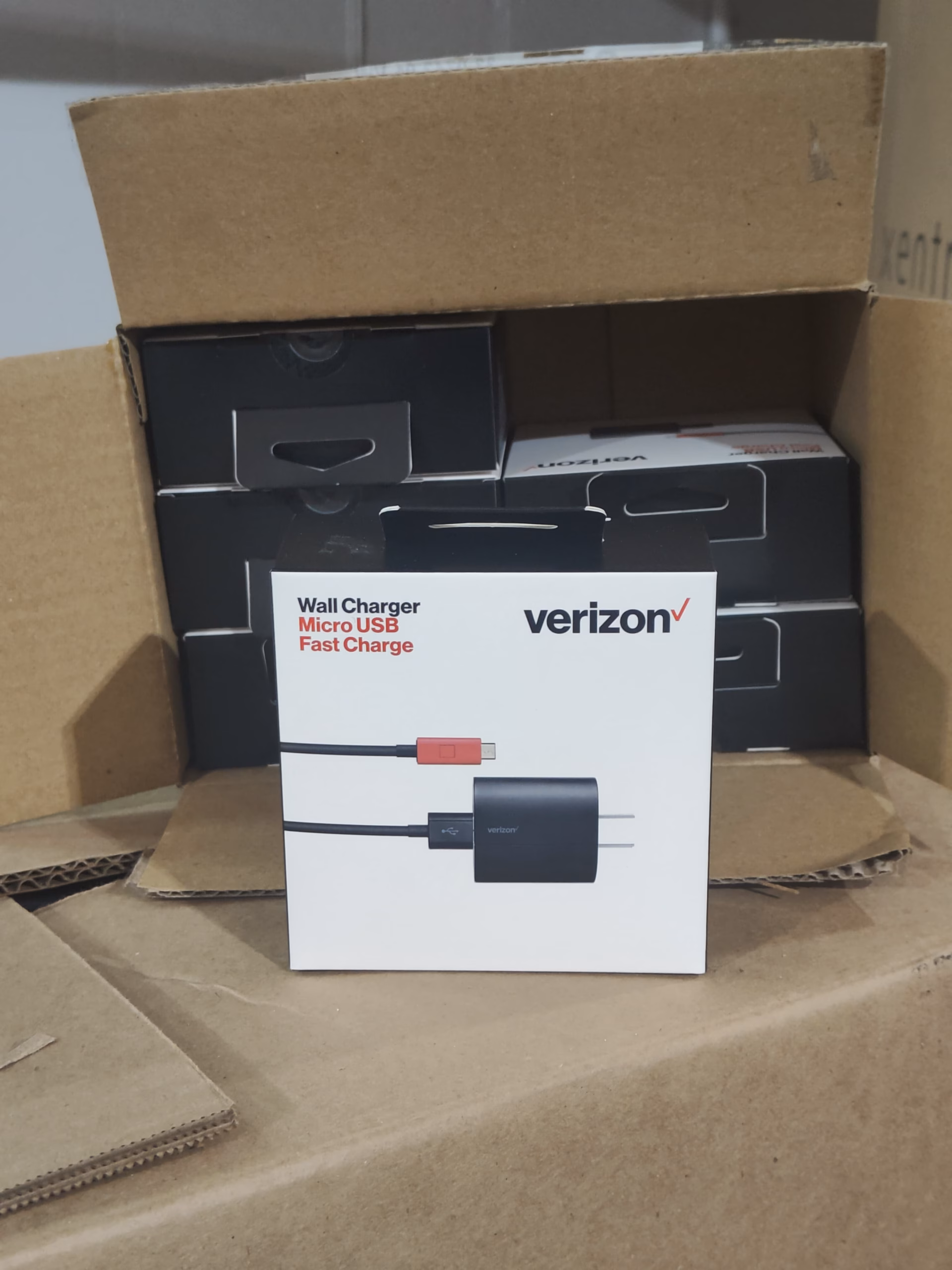 Wholesale Lot Of 1,636 Verizon Wall Charger - Micro USB - Fast Charge - 3 AMP UPC 097738603481 - MSRP $34.99 Each - Your Price Is Only $1.50 Each