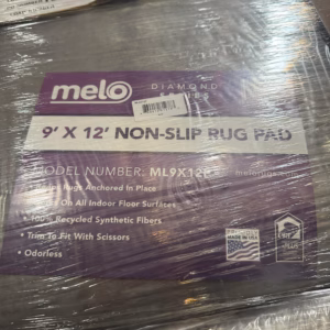 Wholesale Lot Of 1,539 Melo Diamond Series Rugs - 9x12 Rug Pad - Non-Slip Rug Gripper for Hardwood Floors, Tile, & Carpet | Odor-Free | 9' x 12' | 100% Synthetic Fibers - Wave-Embossed Backing - Green Label Plus Certified - Made In USA - Total Original Value Retail $150,000 - Your Price Is Only $12,312