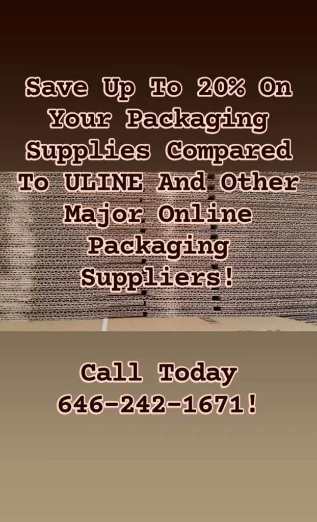 Save Up To 20% On Your Packaging Supplies Compared To ULINE And Other Major Online Packaging Suppliers!