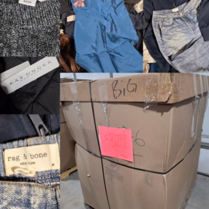 Wholesale Lot Of 876 Pieces Of Overstock And Store Returns From Nordstrom - Brands Such As Vince, Kay Unger, Rag & Bone, The Recycled Planet, SKIMS, Spiritual Gangster, And More - Your Price Is Only $7.30 Each