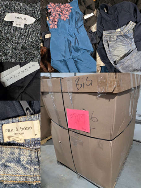Wholesale Lot Of 876 Pieces Of Overstock And Store Returns From Nordstrom - Brands Such As Vince, Kay Unger, Rag & Bone, The Recycled Planet, SKIMS, Spiritual Gangster, And More - Your Price Is Only $7.30 Each