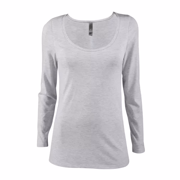 Wholesale Lot Of 72 Delta Platinum Women's Tri-Blend Long Sleeve Scoop Neck Tees Each $1.15 - Image 6