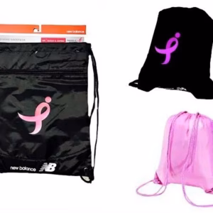 Wholesale Lot Of 12 New Balance Susan G. Komen Drawstring Nap Sacks Each $3.75