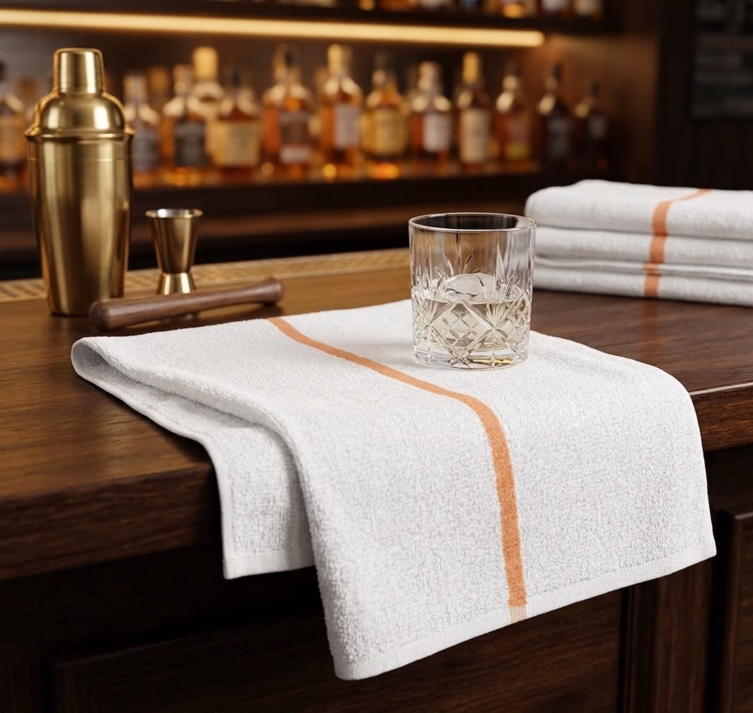 Wholesale Lot Of 70 Cases Brand New Bar Mop Towels 16” x 19” Gold Stripe – 840 Dozen (10,080 Towels) – $10.00 Per Dozen | $120.00 Per Case - Image 4