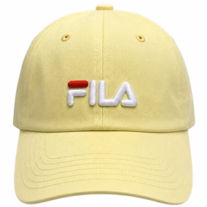 Wholesale Lot Of 36 Fila Cotton Adjustable Sports Hats - Color Yellow - Your Price Is Only $2.75 Each