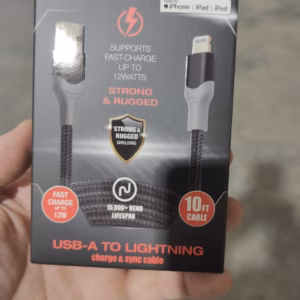 PoweXCel A to Lightning Braided Cable 3m / 10ft New Sealed 3079 Units Model: 738632 UPC: 841133120865 $1.50 Each
