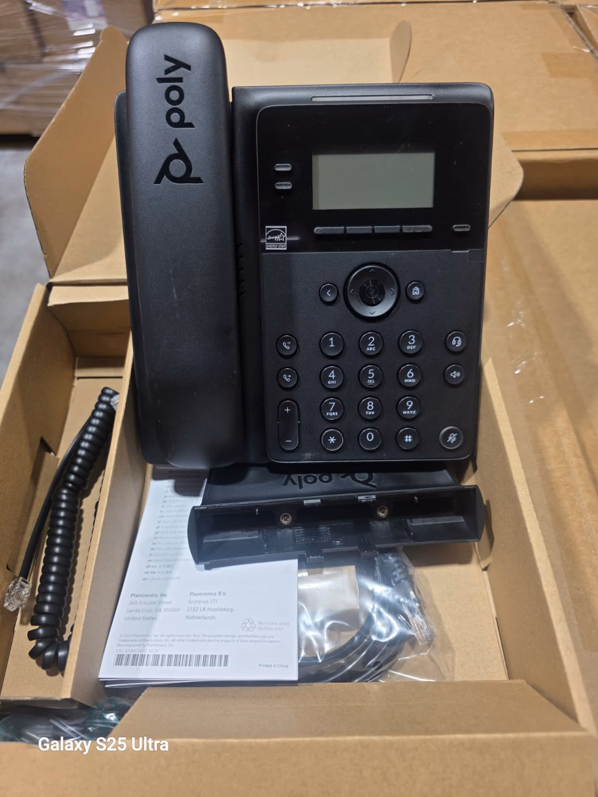 Wholesale Lot Of 500 Brand New Sealed Poly Edge B10 IP Desk VoIP Phones - 2,600 Available - Your Price Is Only $8.00 Each