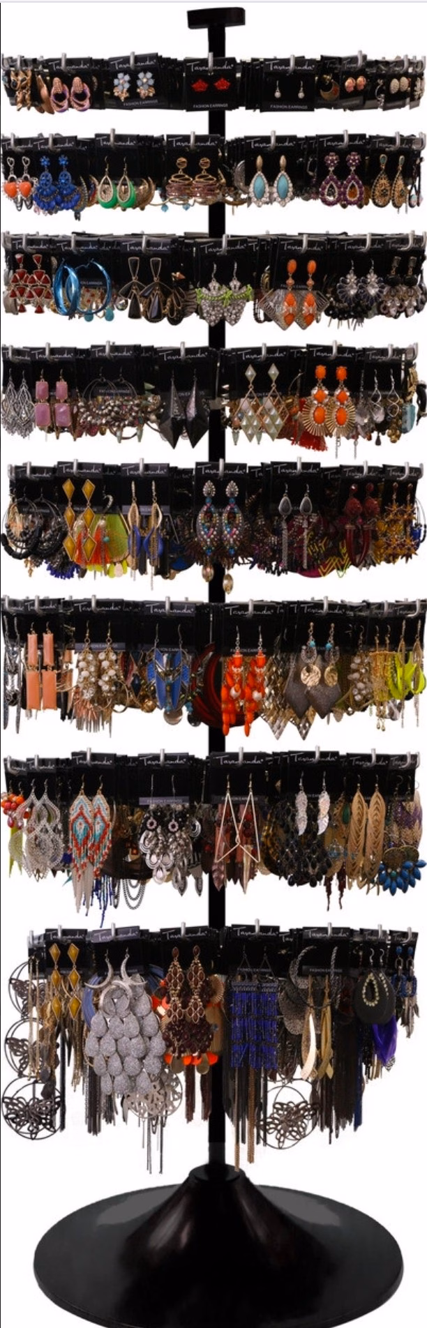 Wholesale Lot Of 1,200 Fashion Earrings - Prepriced At $14.99 Each With UPC Barcodes - Display Stand Included - Your Price Is Only $1.90 Each - Free Shipping