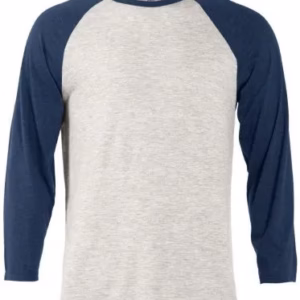 Wholesale Lot Of 36 Delta Apparel Platinum Tri-Blend Men’s 3/4 Sleeve Raglan Tees (XL-3XL) Each $1.25