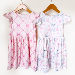 Wholesale Lot Of 84 Boutique Girls Dresses - Buttery Soft Fabric - Twirl Style Skirt - Sizes 1-12 - Your Price Is Only $6 Each - Free Shipping