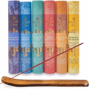 Wholesale Lot Of 10 Cases Of Essence Premium Incense Gift Sets – 24 Sets Per Case – Each Set Includes 180 Incense Sticks & 6 Incense Holders – MSRP $29.95 Per Set – Your Price Is Only $6.00 Per Set
