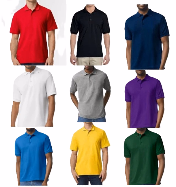 Wholesale Lot Of 900 Men's Gildan Polo Shirts – Sizes S-3XL – Suggested Retail $11.99 Each – Your Price Is Only $1.75 Each