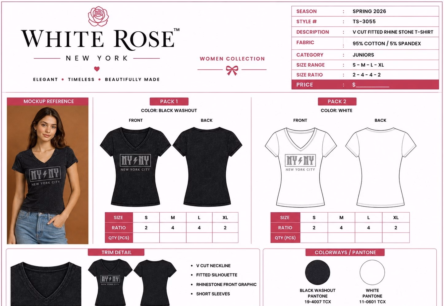Wholesale Lot Of 2,400 White Rose New York Blouses – Suggested Retail Price $20.00 Each – Your Price Is Only $1.50 Each - Image 6