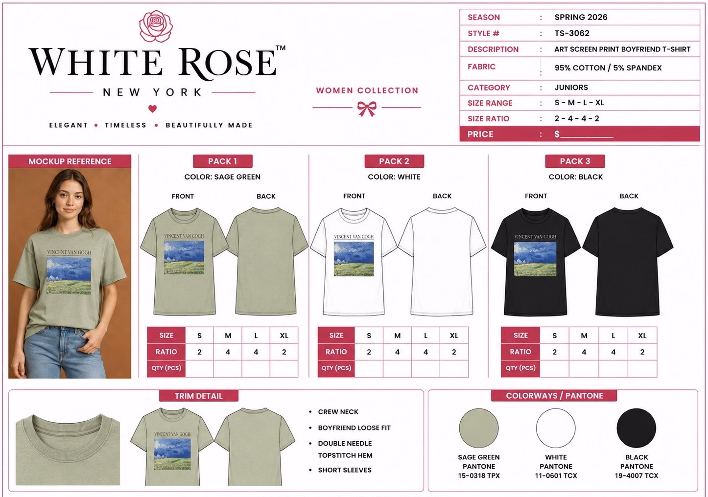 Wholesale Lot Of 2,400 White Rose New York Blouses – Suggested Retail Price $20.00 Each – Your Price Is Only $1.50 Each - Image 4