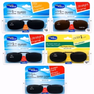 Wholesale Lot Of 1,440 Solar Shield Polarized Clip-On Sunglasses – MSRP $16.99 Each – Your Price Is Only $0.95 Each - Free Shipping
