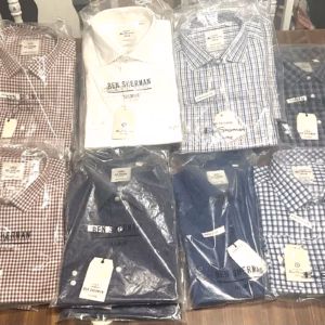 Wholesale Lot Of 61 Ben Sherman Tailoring Men's Dress Shirts – Sizes S, M, L & XL – Skinny & Slim Fit – New With Tags – Original Retail Prices Up To $98.00 Each – Your Price Is Only $10.00 Each