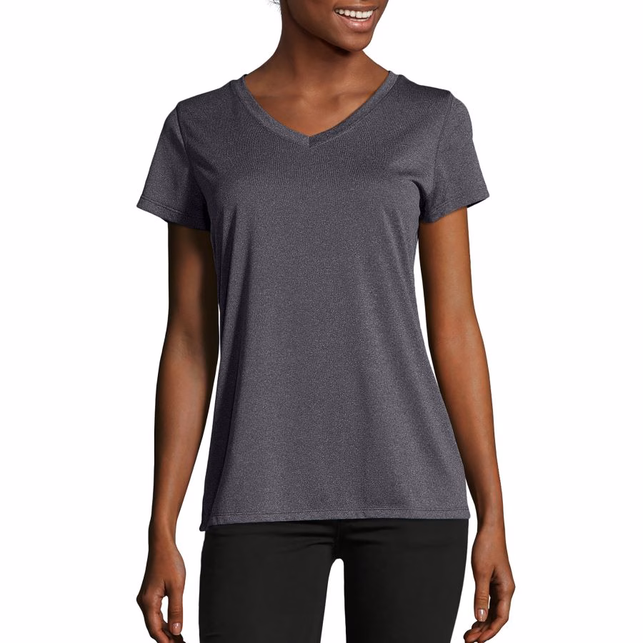 Wholesale Lot Of 22,543 Hanes Women's V-Neck Tees – Style O9032 – Sizes M-2XL – Assorted Heather Colors – UPC Included – Your Price Is Only $1.75 Each - Image 6