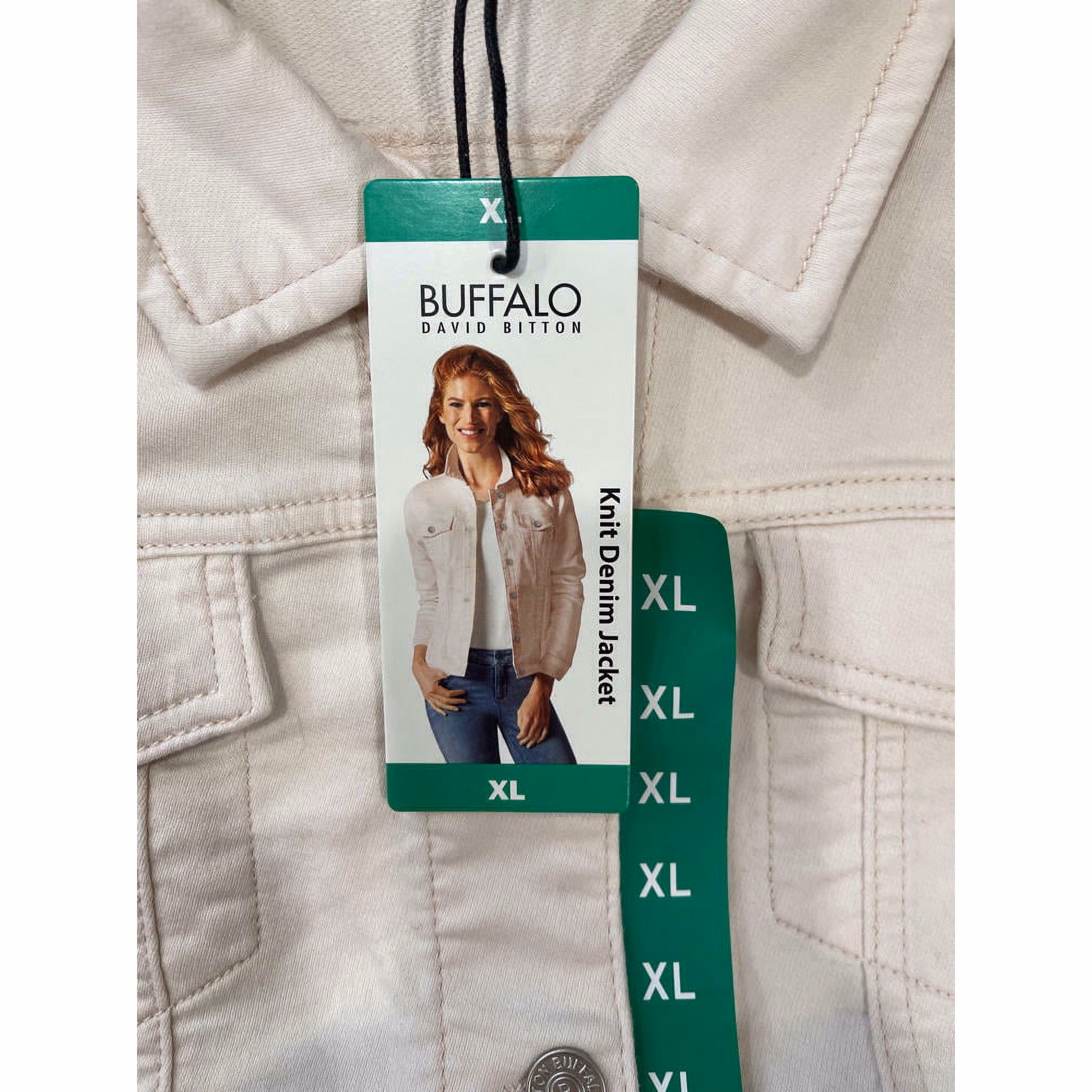 Wholesale Lot Of 320 Buffalo David Bitton Women’s Knit Denim Jackets – Style 1358663 – Light Pink – Sizes S-2XL – UPC Included – MSRP $65.00 Each – Your Price Is Only $12.00 Each - Image 2