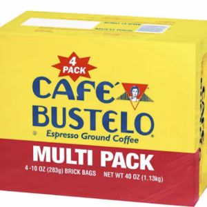 Wholesale Lot Of 396 Café Bustelo Espresso Ground Coffee Brick 4-Packs 4x10oz – UPC Code 074471017218 – Your Price Is Only $23.16 Each